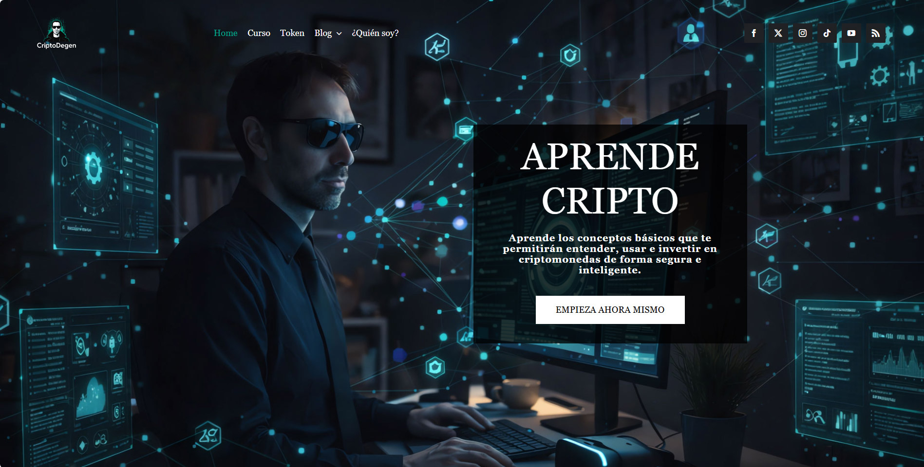 Captura de la web CriptoDegen